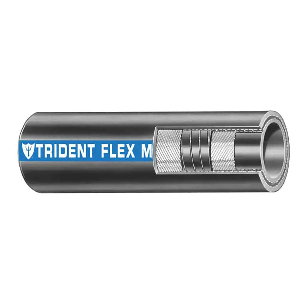 Trident Marine 1’’ x 50 Coil Flex Marine Wet Exhaust Water Hose - Black [100-1006] - Hose