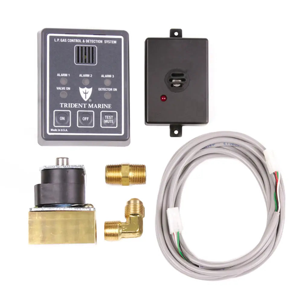 Trident Marine 12V Low-Pressure 3/8’’ Solenoid Kit w/Control Panel [1300-7761-KIT] - Fume Detectors