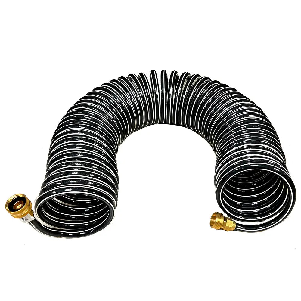 Trident Marine Coiled Wash Down Hose w/Brass Fittings - 15 [167-15] - Cleaning
