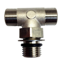 Uflex Boss Style T-Fitting - Nickel - ORB 6 to 3/8’’ COMP [71955T] - Steering Systems