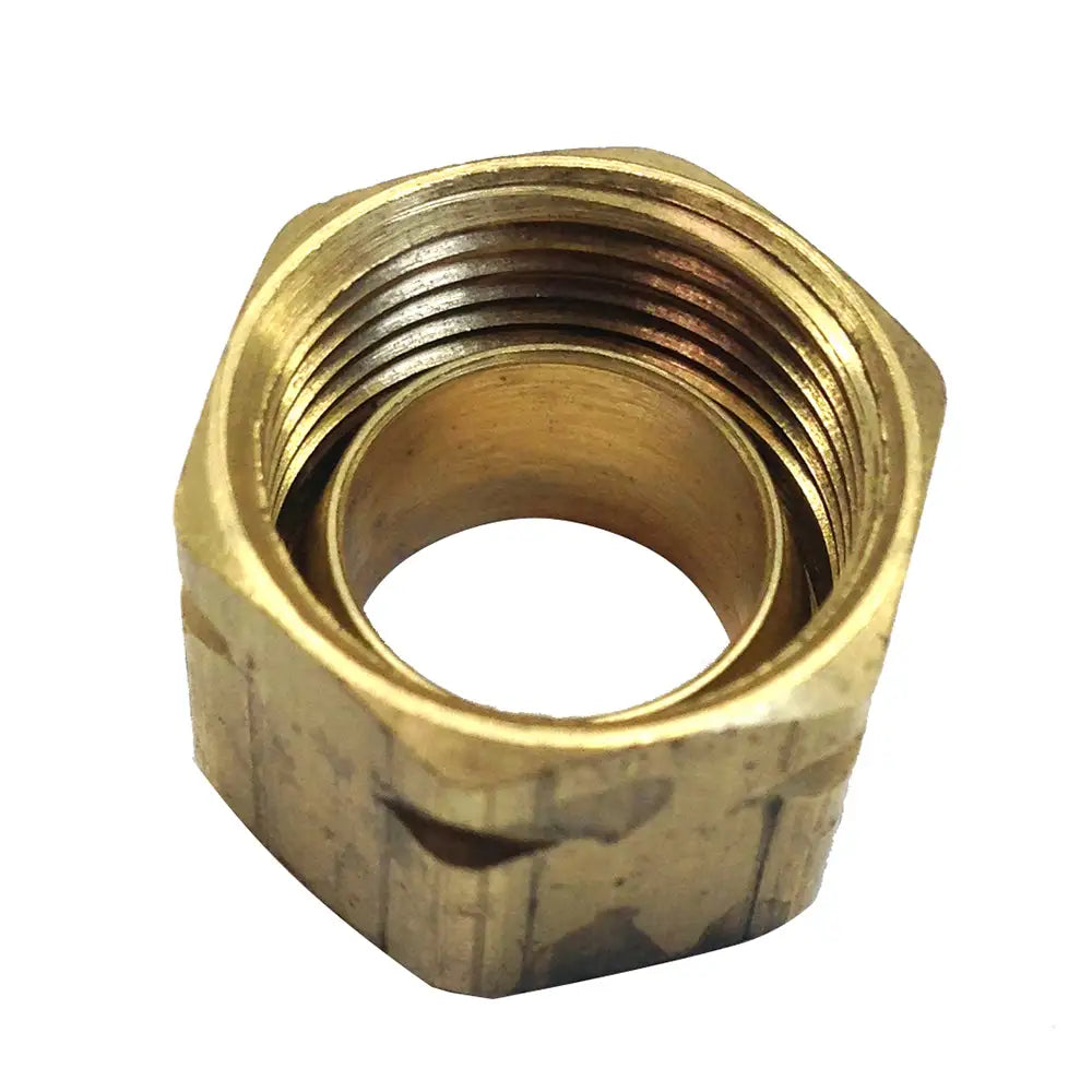 Uflex Brass Compression Nut w/Sleeve #61CA-6 [71004K] - Steering Systems