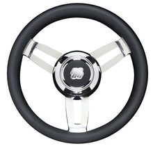 Uflex Morosini 13.8’’ Steering Wheel - Black Polyurethane w/Stainless Steel Spokes Chrome Hub [MOROSINI U/CH/B]