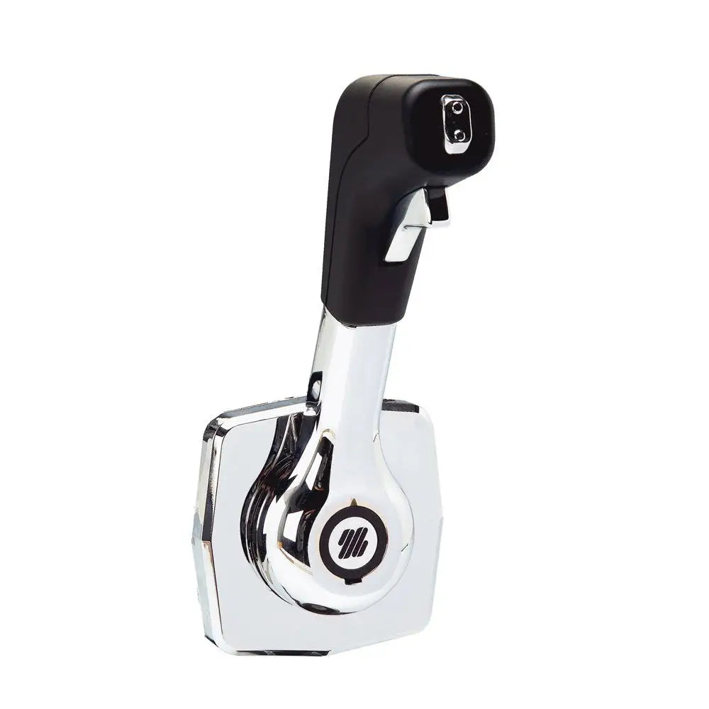 Uflex Single Lever Side Mount Control - Black/Chrome [B310B] - Steering Systems