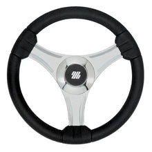 Uflex - Tavolara - 13.8’’ Black Polyurethane Steering Wheel w/Silver Spokes X62 Hub [65277N] - Steering Wheels