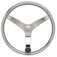 Uflex - V46 - 13.5’’ Stainless Steel Steering Wheel w/Speed Knob - No Wheel Nut [V46] - Steering Wheels