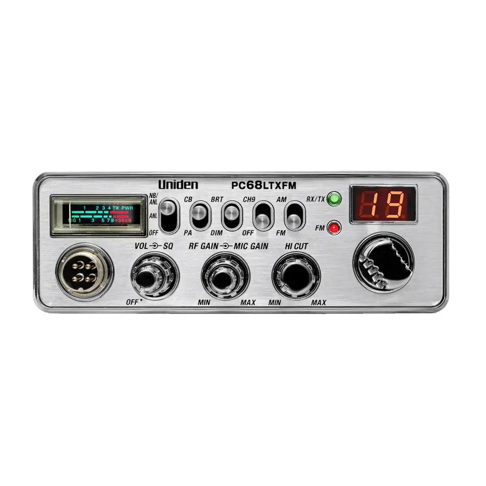 Uniden PC68LTX AM FM Dual Mode 40 Channel CB Radio - CB Radios