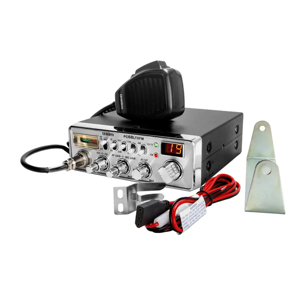 Uniden PC68LTX AM FM Dual Mode 40 Channel CB Radio - CB Radios