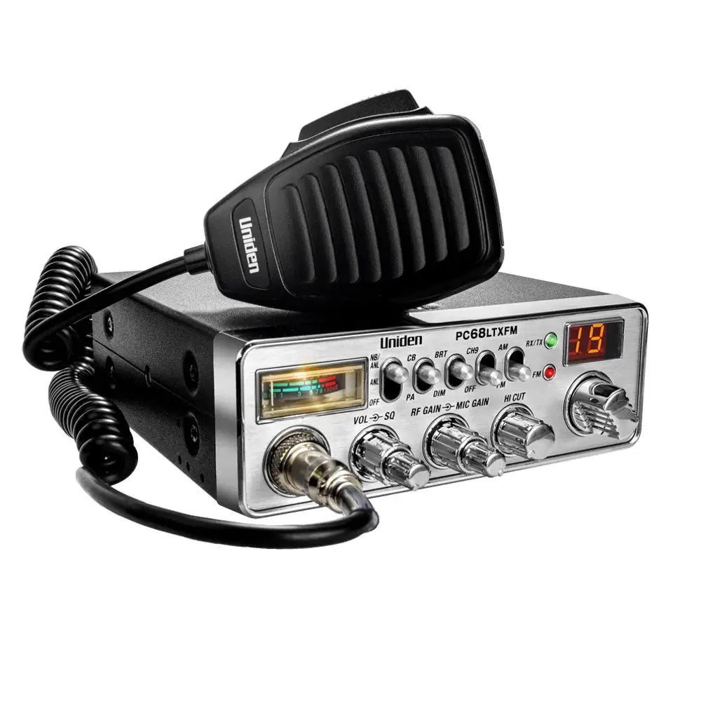 Uniden PC68LTX AM FM Dual Mode 40 Channel CB Radio - CB Radios