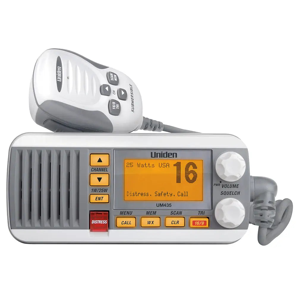 Uniden UM435 Fixed Mount VHF Radio - White [UM435] - VHF - Fixed Mount