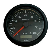 VDO Cockpit International Gen II 4K RPM Tachometer w/Hourmeter [333-93500] - Gauges