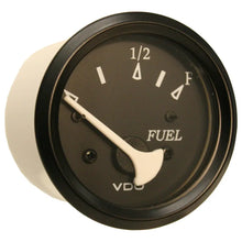 VDO Cockpit Marine 52mm (2-1/16’’) Fuel Level Gauge - Black Dial/Bezel [301-11802] - Gauges
