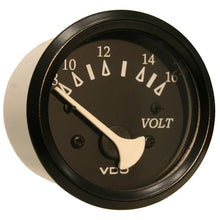 VDO Cockpit Marine 52mm (2-1/16’’) Voltmeter- Black Dial/Bezel [332-11805] - Gauges