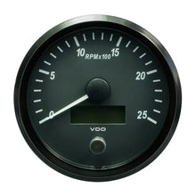 VDO SingleViu 100mm (4’’) Tachometer - 2500 RPM [A2C3832820030] - Gauges
