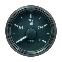 VDO Fuel Level Gauge 52mm 240 33 Ohm E F SingleViu Scale - Gauges