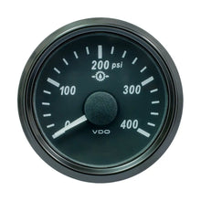 VDO SingleViu 52mm (2-1/16’’) Oil Pressure Gauge - 400 PSI - 0-180 Ohm [A2C3833500030] - Gauges