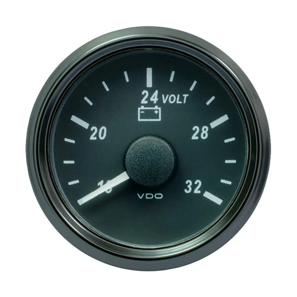 VDO SingleViu 52mm (2-1/16’’) Voltmeter f/24V Systems - 32V [A2C3832780030] - Gauges