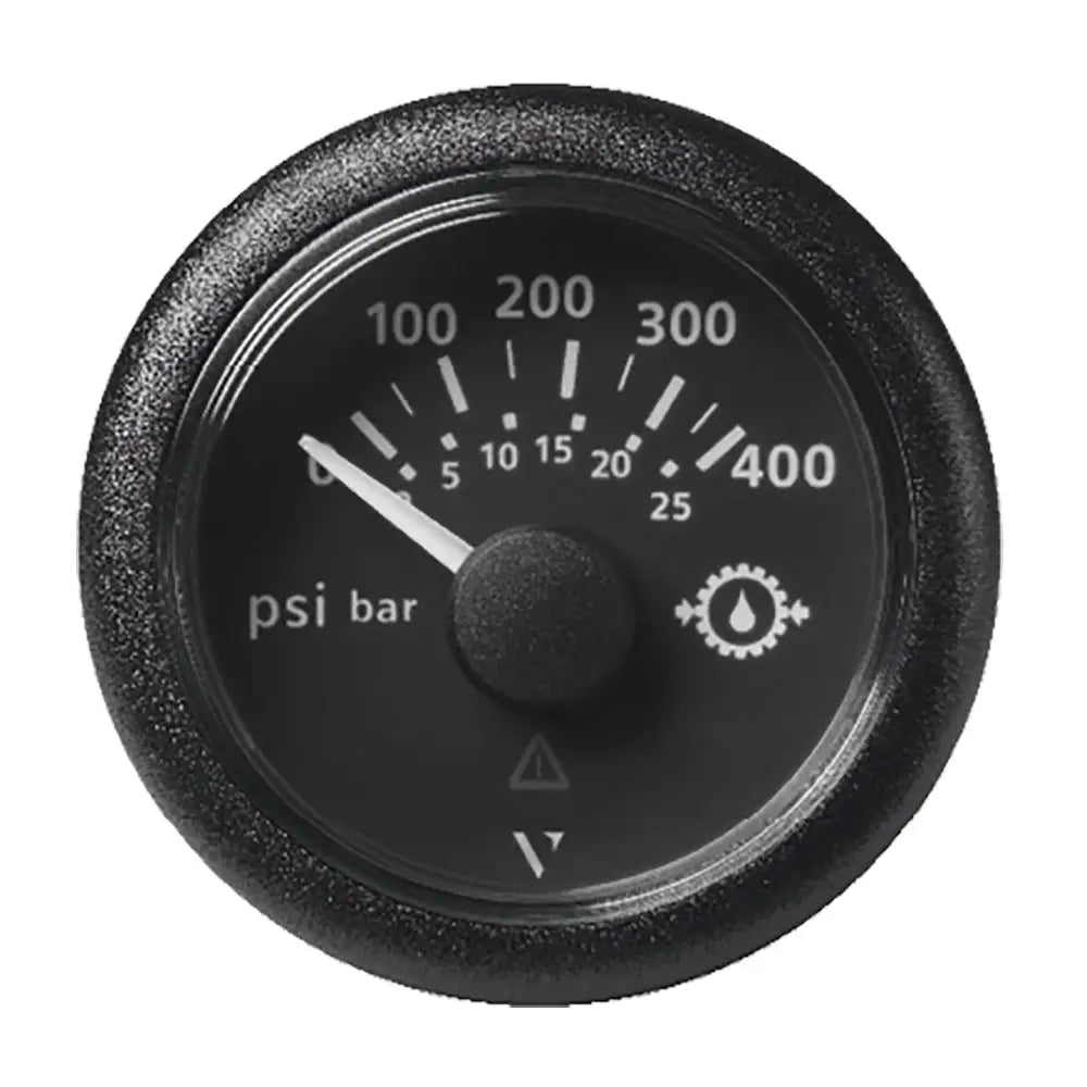 Veratron 2-1/16’’ (52mm) ViewLine Transmission Oil Pressure 400 PSI/25 Bar - Black Dial Round Bezel [A2C59514145]