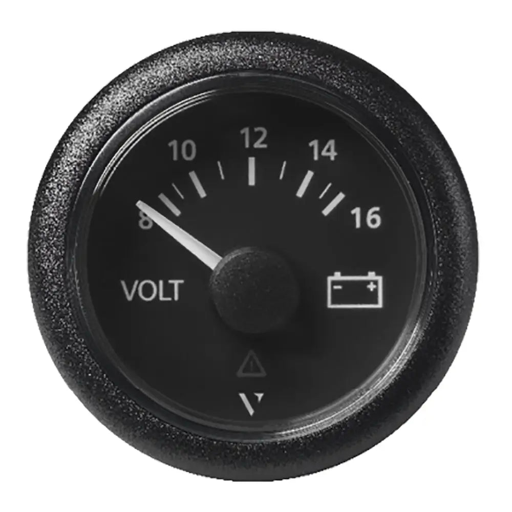 Veratron 52 MM (2-1/16’’) ViewLine Voltmeter - 8 to16V - Black Dial Bezel [A2C59512545] - Gauges