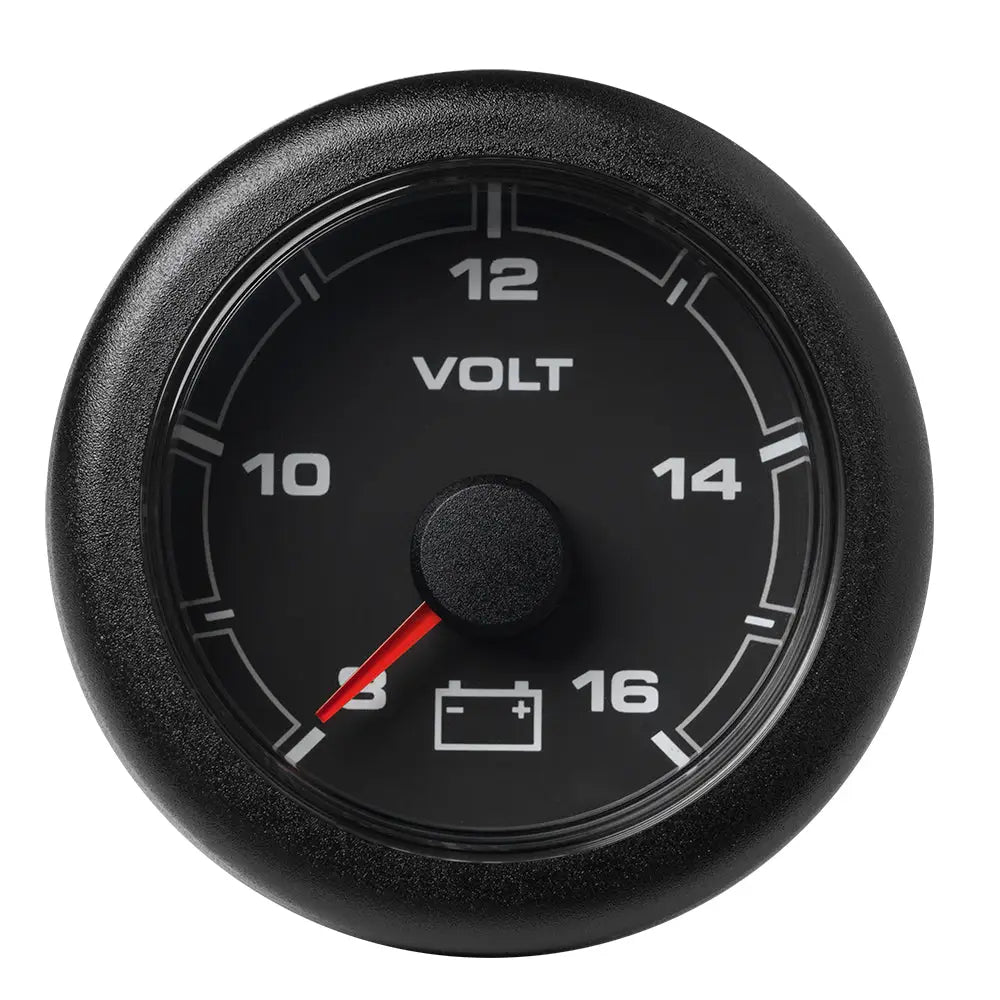 Veratron 52MM (2-1/16’’) OceanLink Battery Voltage Gauge - 8 to 16 V - Black Dial Bezel [A2C1066100001] - Gauges