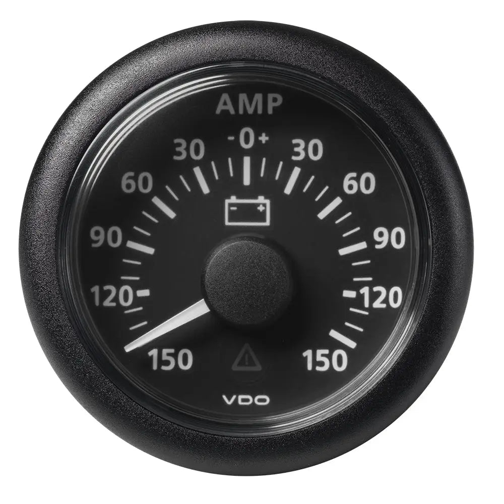Veratron 52MM (2-1/16’’) ViewLine Battery Status Gauge -150/ + 150AMP - Black Dial Bezel [A2C59512329] - Gauges