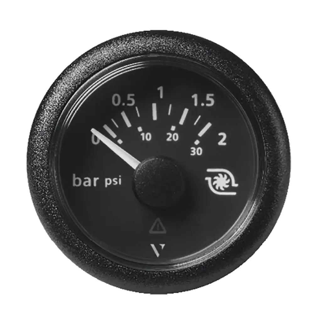 Veratron 52MM (2-1/16’’) ViewLine Boost Pressure Gauge 2 Bar/30 PSI - Black Dial Round Bezel [A2C59514149] - Gauges
