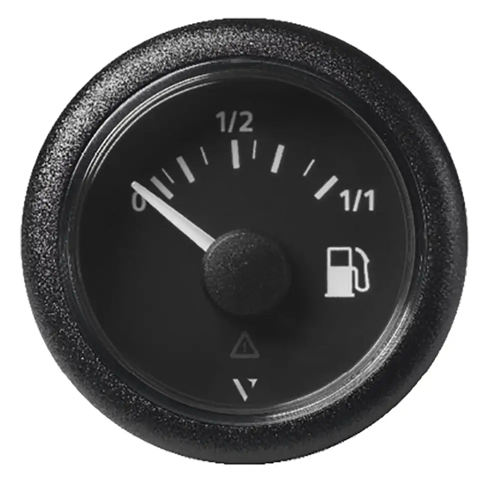 Veratron 52MM (2-1/16’’) ViewLine Fuel Level Gauge 0-1/1 - 3 to 180 OHM - Black Dial Round Bezel [A2C59514082] - Gauges
