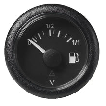 Veratron 52MM (2-1/16’’) ViewLine Fuel Level Gauge 0-1/1 - 3 to 180 OHM - Black Dial Round Bezel [A2C59514082] - Gauges