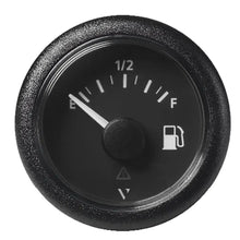 Veratron 52MM (2-1/16’’) ViewLine Fuel Level Gauge Empty/Full - 240-33.5 OHM - Black Dial Round Bezel [A2C59514094]