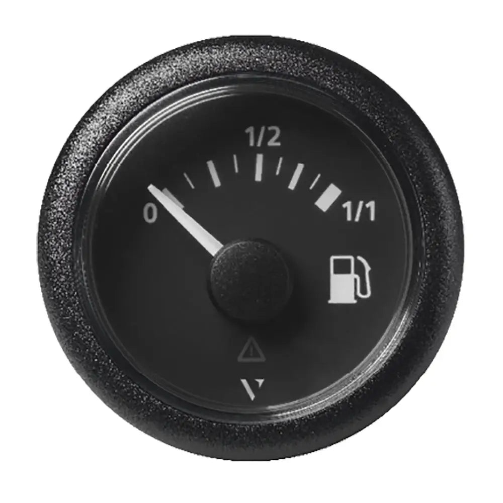 Veratron 52mm (2-1/16’’) ViewLine Fuel Tank Level Gauge - to 1/1 - Black Dial Round Bezel [A2C59514079] - Gauges