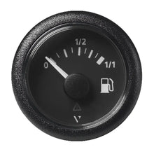 Veratron 52mm (2-1/16’’) ViewLine Fuel Tank Level Gauge - to 1/1 - Black Dial Round Bezel [A2C59514079] - Gauges