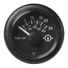 Veratron 52MM (2-1/16’’) ViewLine Transmission Oil Pressure 30 Bar/435 PSI - Black Dial Round Bezel [A2C59514141]