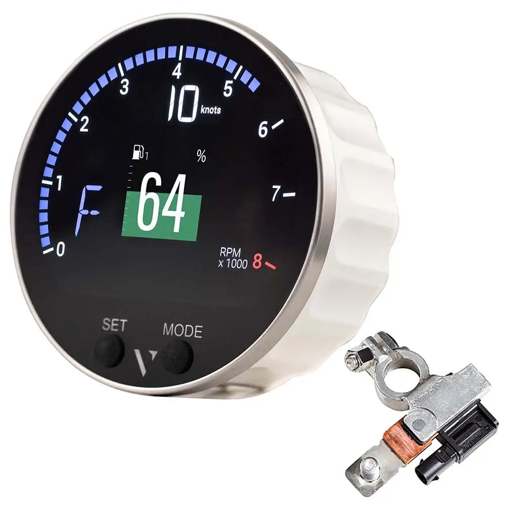 Veratron 85mm (3-3/8’’) VMH-35 Multifunction Gauge w/Battery Sensor [B00085502] - Gauges