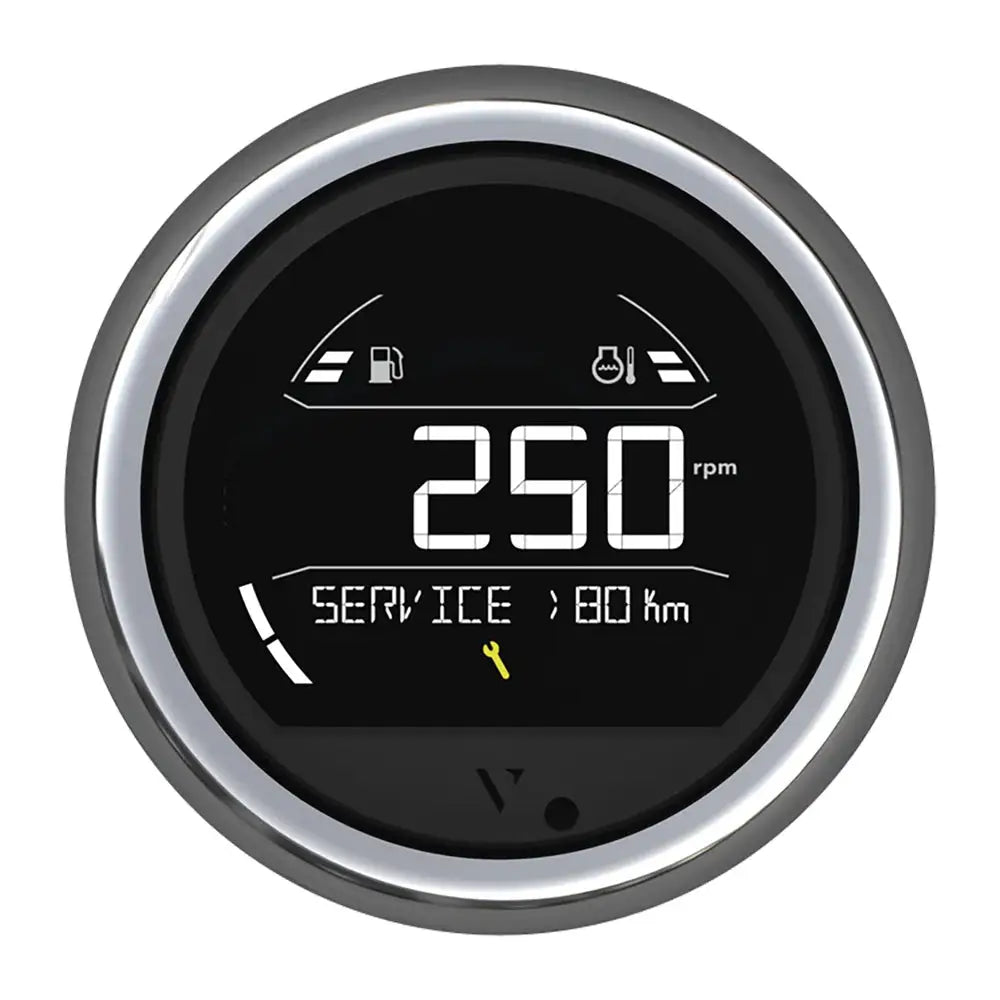 Veratron VL Digital 85 w/Round Chrome Bezel [B00205804] - Gauges