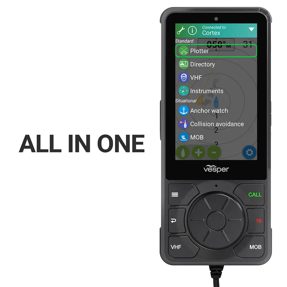 Vesper Cortex V1 - VHF Radio w/SOTDMA SmartAIS Remote Vessel Monitoring - Works Worldwide [010-02814-20] - AIS Systems