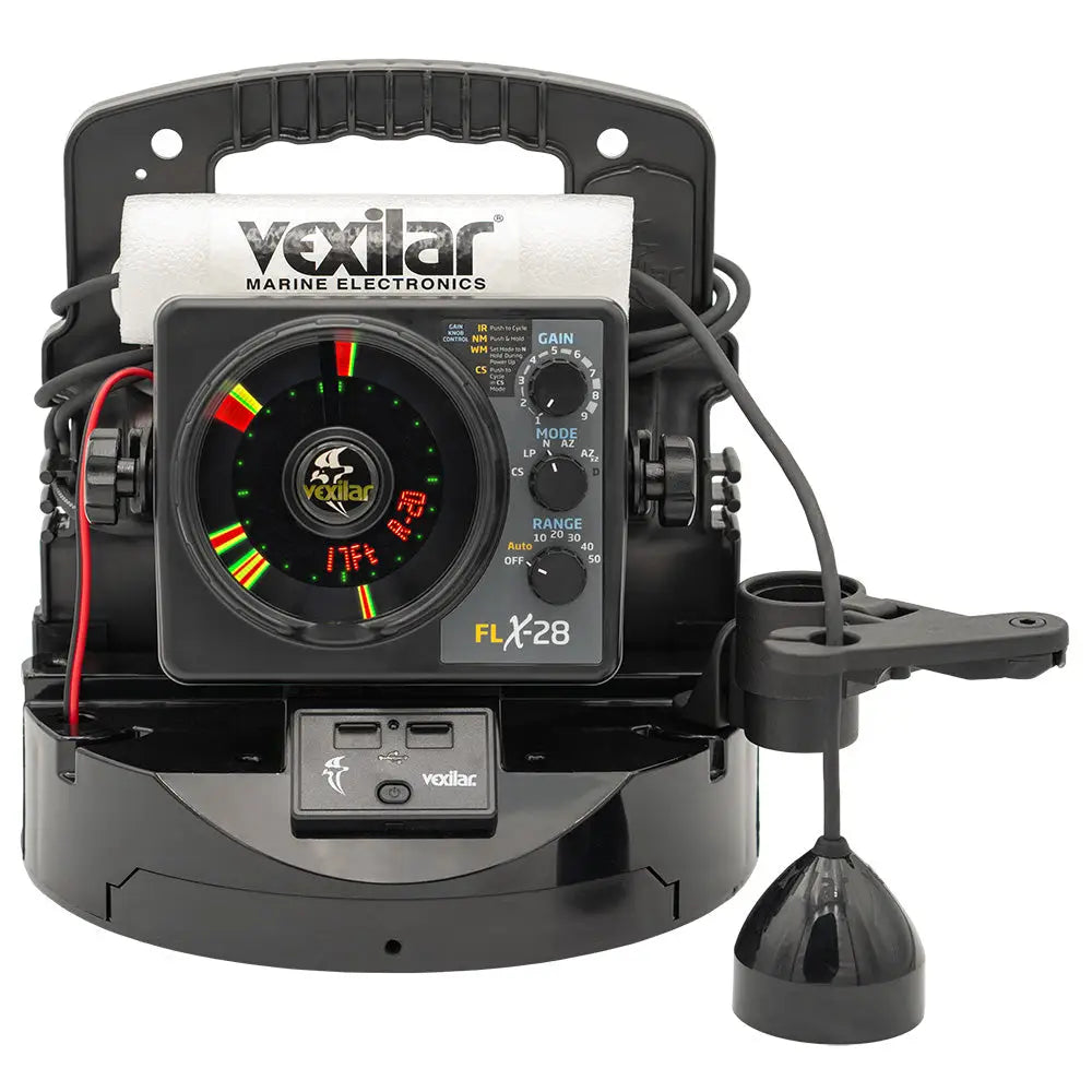 Vexilar FLX-28 Pro Pack Elite Fishing System w/Pro View Ice-Ducer Vexilar Lithium Battery [PPEL28PV] - Ice Flashers