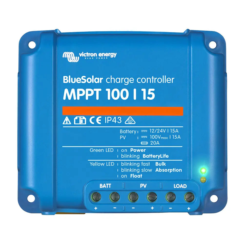 Victron BlueSolar MPPT Charge Controller - 100V - 15AMP - UL Approved [SCC010015200R] - Battery Chargers