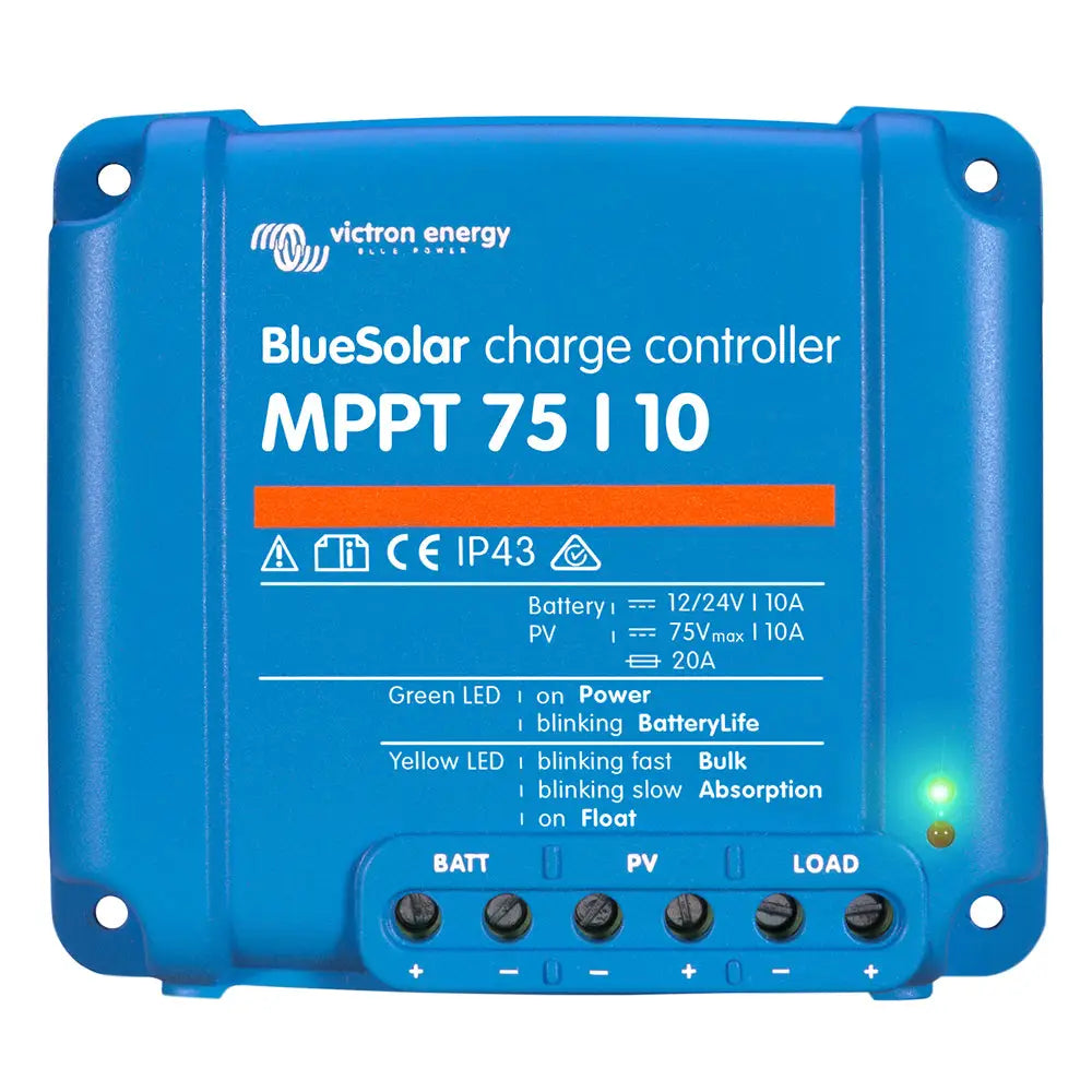 Victron BlueSolar MPPT Charge Controller - 75V - 10AMP - UL Approved [SCC010010050R] - Battery Chargers