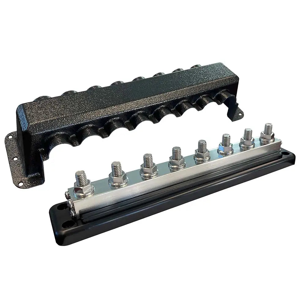 Victron Busbar 600A 8P Cover 8X 3/8’’ Plus 8X M8 Terminals [VBB160080010] - Busbars Connectors & Insulators