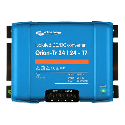 Victron Orion-TR Isolated DC-DC Converter - 24 VDC to 24 VDC - 400W - 17AMP [ORI242441110] - DC to DC Converters