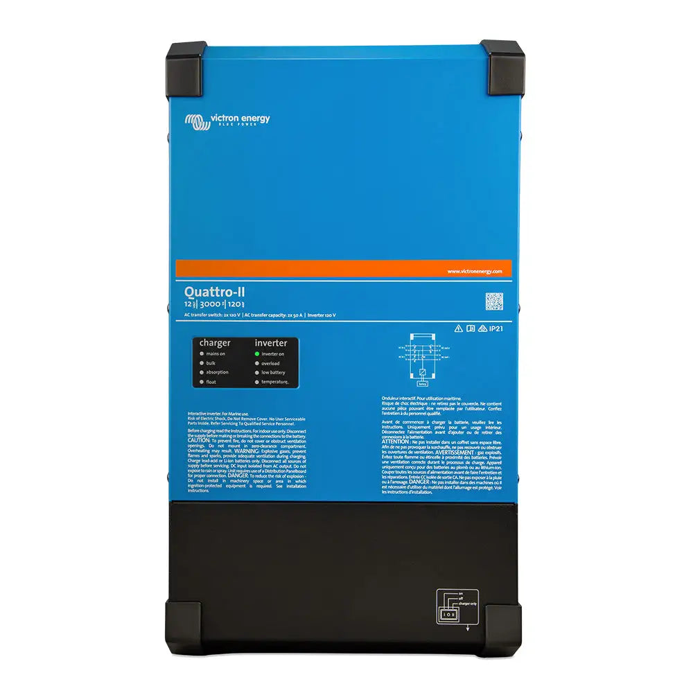 Victron Quattro-II - 24/3000 - 70-50/50 - 2X 120V [QUA242305130] - Charger/Inverter Combos
