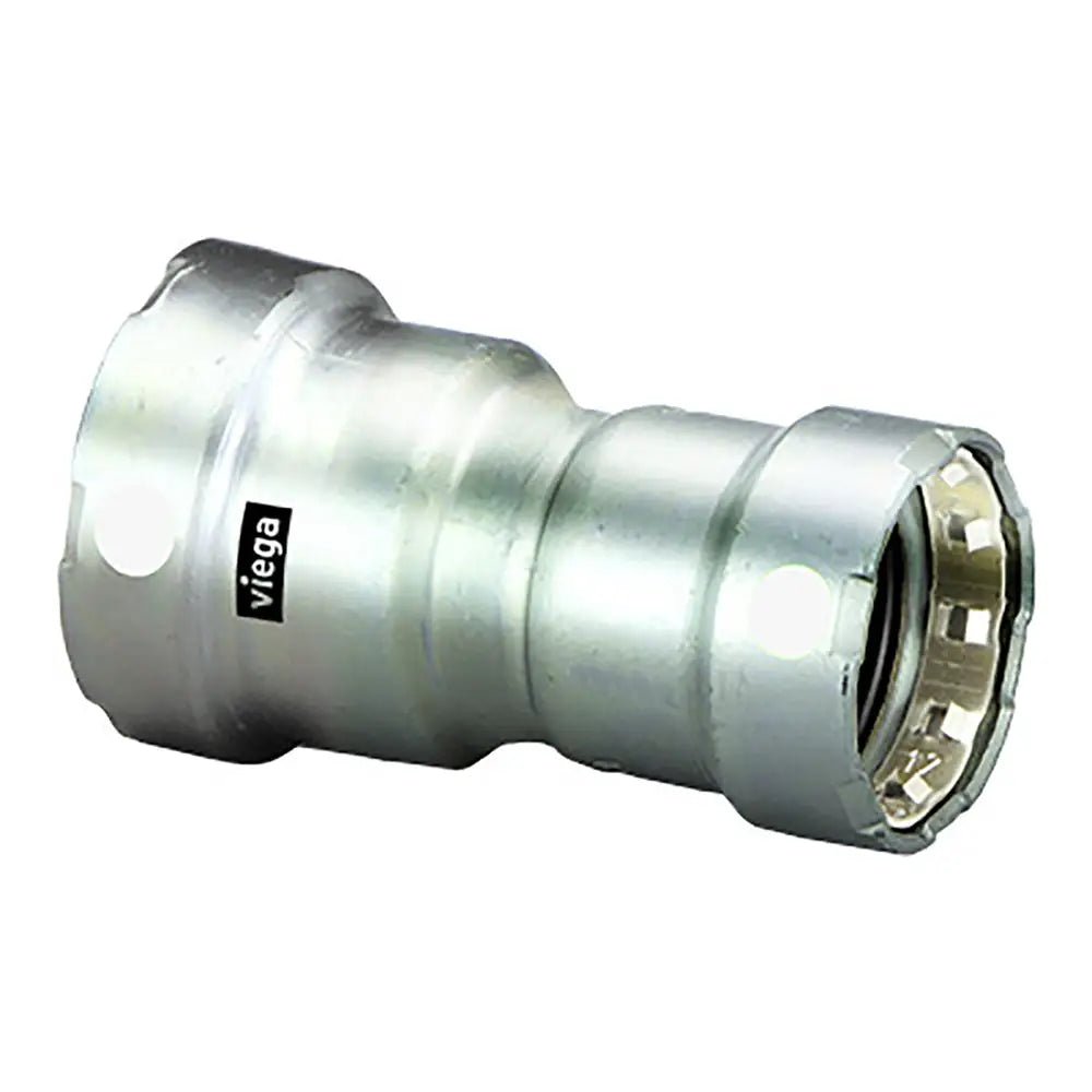 Viega MegaPress 1-1/2’’ x 1’’ Stainless Steel 304 Reducer - Double Press Connection - Smart Connect Technology [95345]