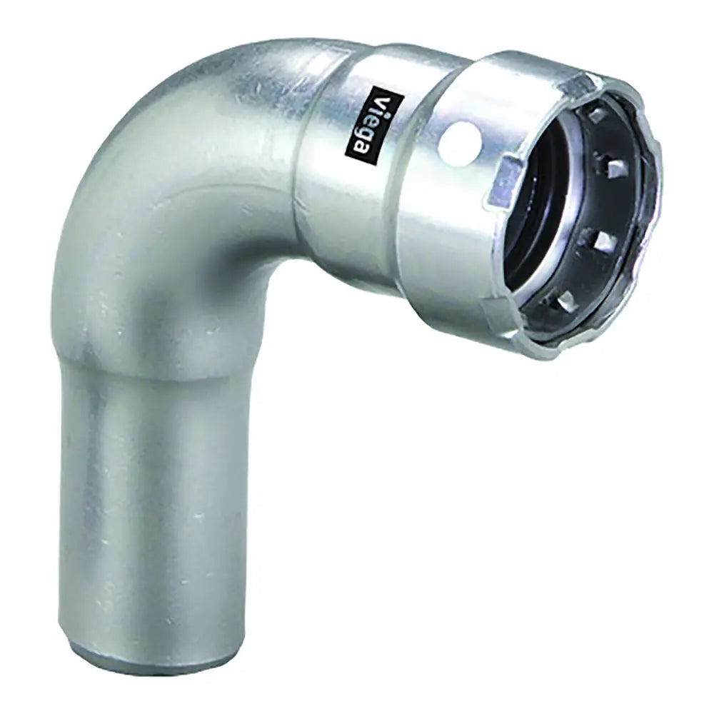 Viega MegaPress 1’’ 90 Stainless Steel 304 Elbow Street - Press Connection - Smart Connect Technology [95040] - Fittings