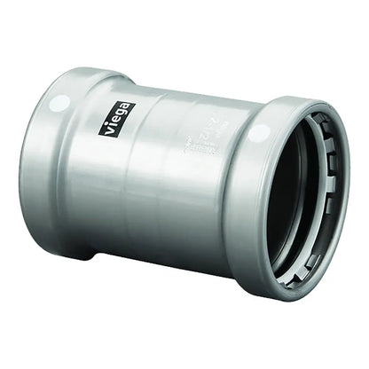 Viega MegaPress 2-1/2’’ Carbon Steel Coupling w/o Stop w/FMK - Double Press Connection - Smart Connect Technology