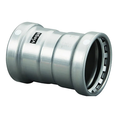 Viega MegaPress 2-1/2’’ Carbon Steel Coupling w/Stop w/FMK Double Press Connection - Smart Connect Technology [26670]