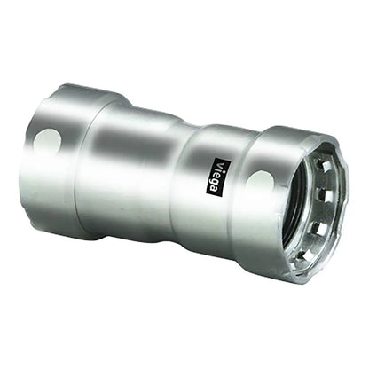 Viega MegaPress 2’’ Stainless Steel 304 Coupling w/Stop - Double Press Connection - Smart Connect Technology [95305]