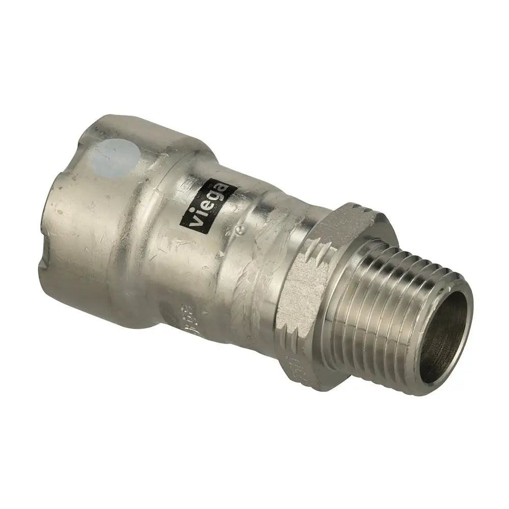 Viega MegaPress 316 FKM MPT Adapter - 1/2’’ x 1/2’’ (MPT) [91205] - Fittings