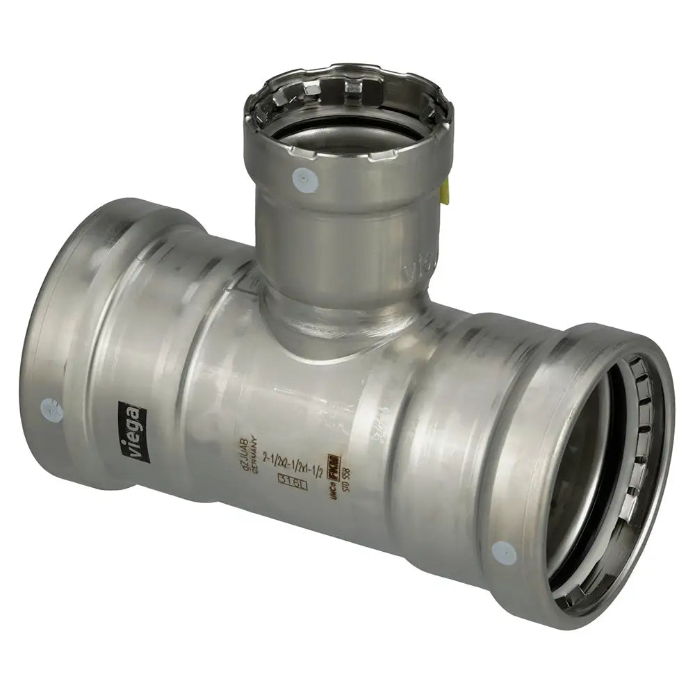Viega MegaPress 316 FKM Tee - 2-1/2’’ x 2-1/2’’ x 2’’ [98455] - Fittings