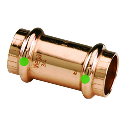 Viega ProPress 1-1/4’’ Copper Coupling w/Stop - Double Press Connection - Smart Connect Technology [78062] - Fittings