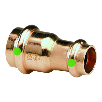 Viega ProPress 2’’ x 1’’ Copper Reducer - Double Press Connection - Smart Connect Technology [15608] - Fittings