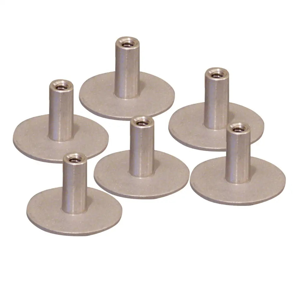 Weld Mount 6-Pack 1/4’’ x 20 Thread.75 Tall 1.25’’ Base Stainless Standoff - Tools